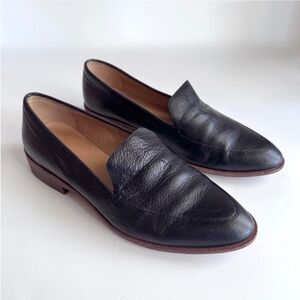 Madewell Francis Black Leather Loafers Size 8.5